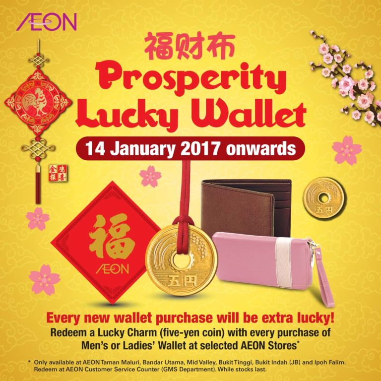 AEON OFFERS GOOD LUCK IN EVERY NEW WALLET