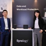 Synology Head of Southeast Asia Thachawan Chinchanakarn and Malaysia Country Manager Jason Sin with one of the company’s latest data management solutions